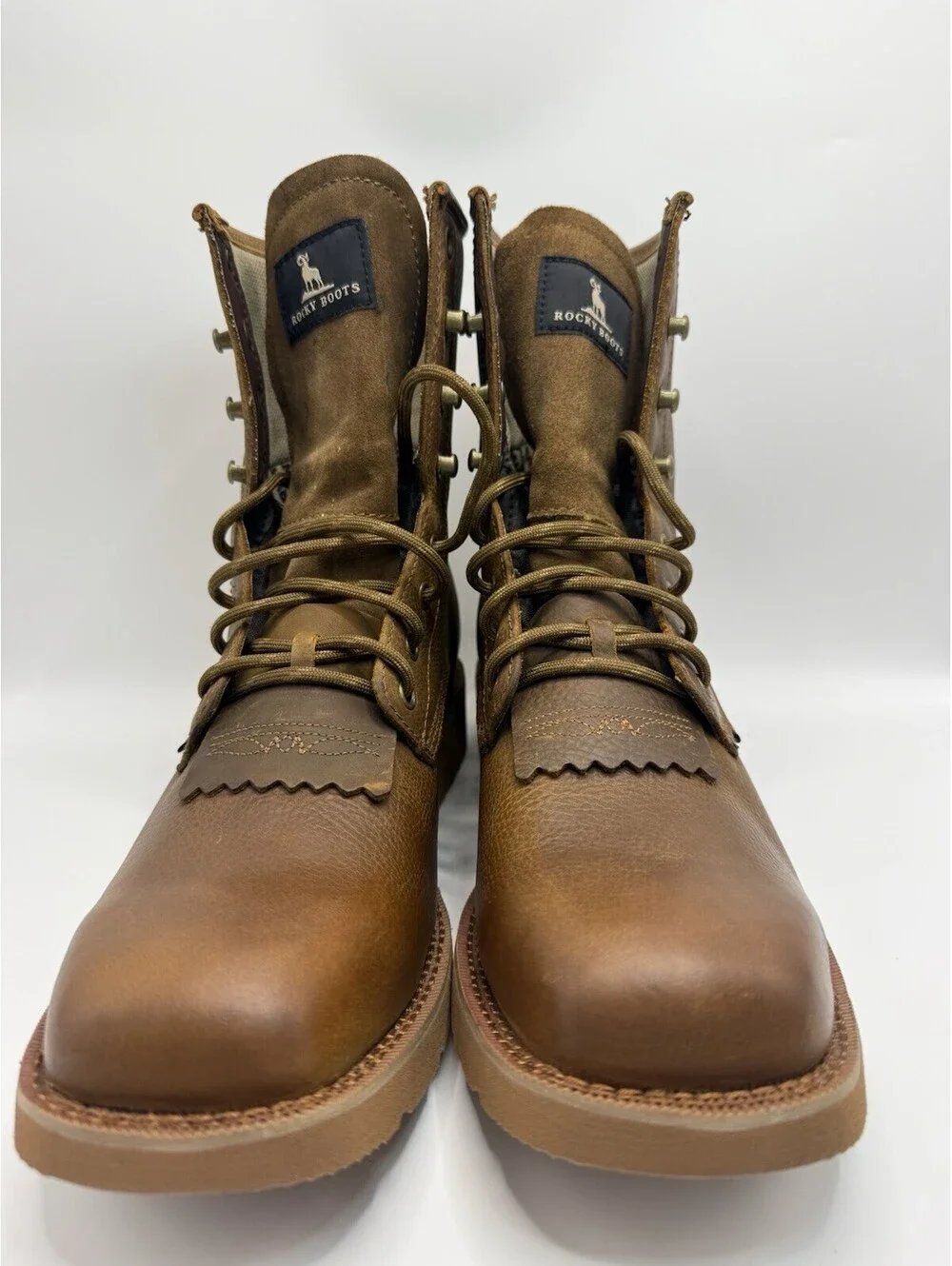 ROCKY MONOCREPE RWP Oil Slip Resistant Western Boots RKW0436 Men’s Sz 9m NWOB